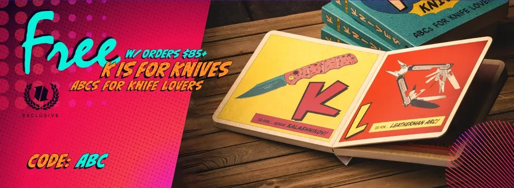 Free ABC Knife Book With Orders $85+ 