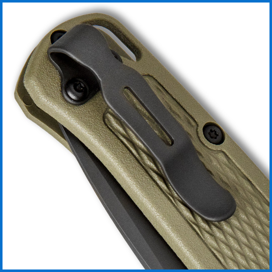 Short deep carry knife pocket clip