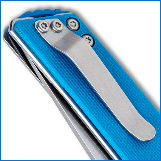 1 Piece Knife Pocket Back Clip, 3-hole Titanium Alloy Deep Carry