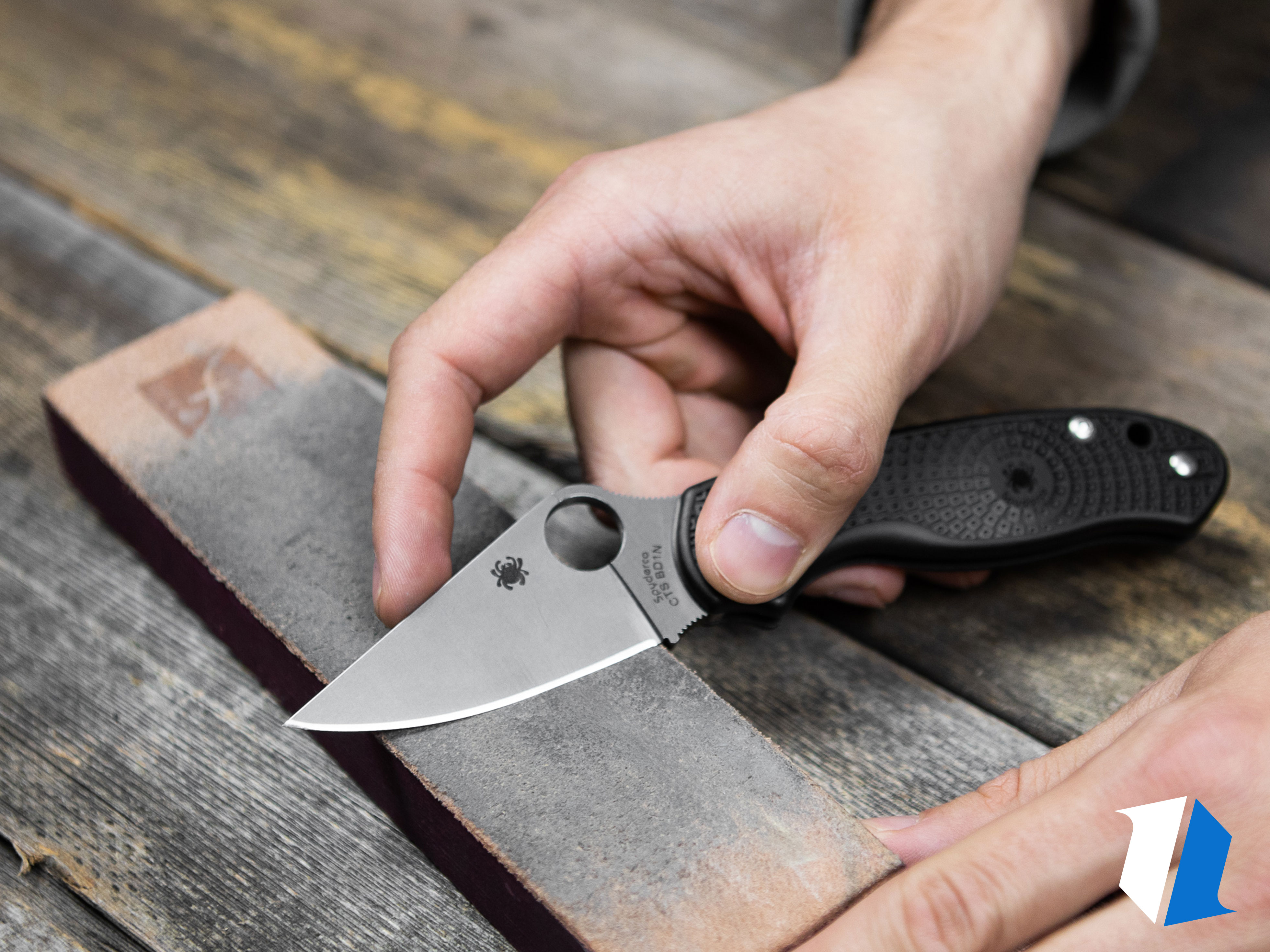 Using a sharpening stone