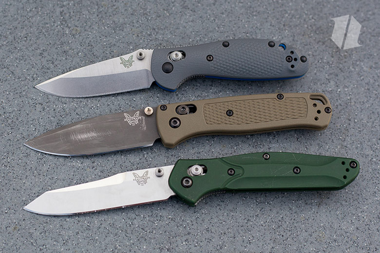 Benchmade Bugout vs. 940 vs. Mini Griptilian Knives