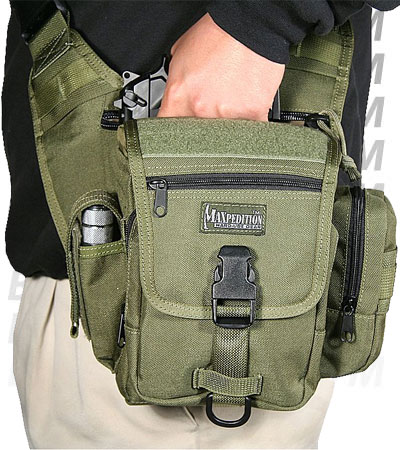 Maxpedition Fatboy S-Type Versipack Foliage Green Shoulder Sling Pack ...