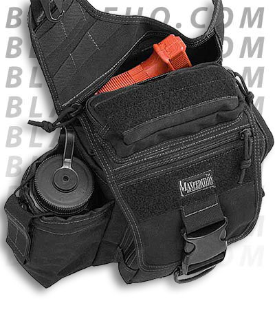 Maxpedition Jumbo S-Type Versipack Black Shoulder Sling Pack Bag 0413B