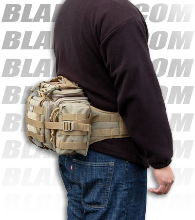Maxpedition Sabercat Versipack Black Fanny Pack Buttpack 0426B