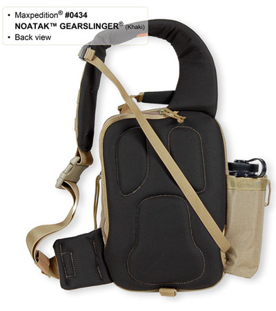 Maxpedition Noatak Gearslinger Black Shoulder Sling Bag Pack 0434B