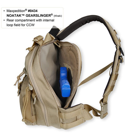 Maxpedition Noatak Gearslinger Black Shoulder Sling Bag Pack 0434B