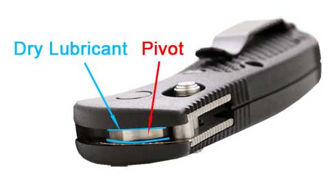 Knife pivot view