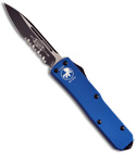 Microtech Blue UTX-85 D/A OTF Automatic Knife (Black SER) 125-2BL