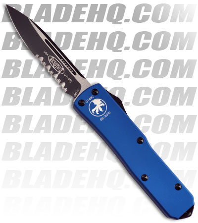 Microtech Blue UTX-85 D/A OTF Automatic Knife (Black SER) 125-2BL