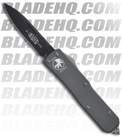 Microtech Dark Grey UTX-85 D/A OTF Automatic Knife (Black PLN)