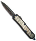 Microtech Custom Daytona DE D/A OTF Knife (Blued Damascus)