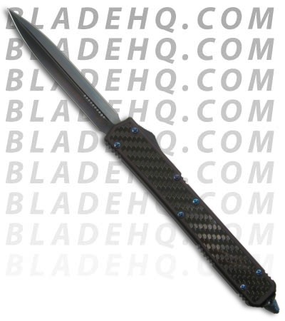 Microtech Makora II D/A OTF Double Edge Knife (Black Satin / PLN) 106-1