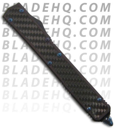 Microtech Makora II D/A OTF Double Edge Knife (Black Satin / PLN) 106-1