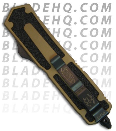 Microtech Tan Scarab D/E OTF Knife D/A (Two Tone / SER) 110-12