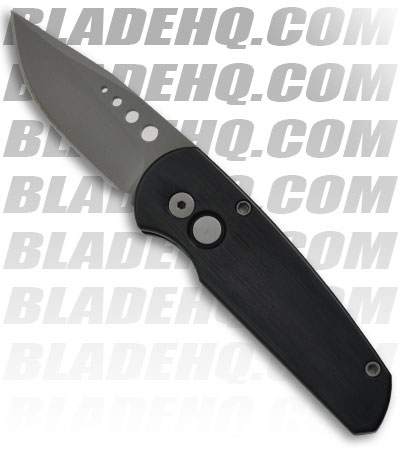 Pro-Tech Runt 2 Black Automatic Knife (Bead PLN) R205