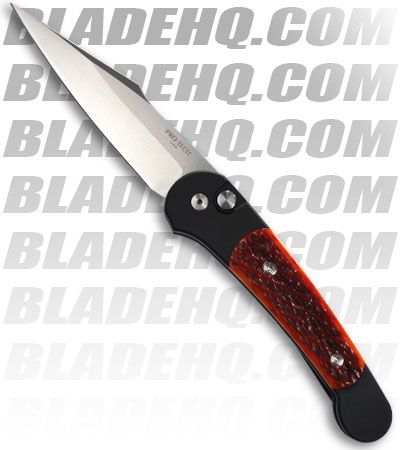 Pro-Tech Monaco Automatic Knife w/ Jigged Bone (Satin PLN) 561