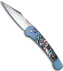 Pro-Tech 531 Monaco Custom Titanium Handle w/ Abalone (Satin)