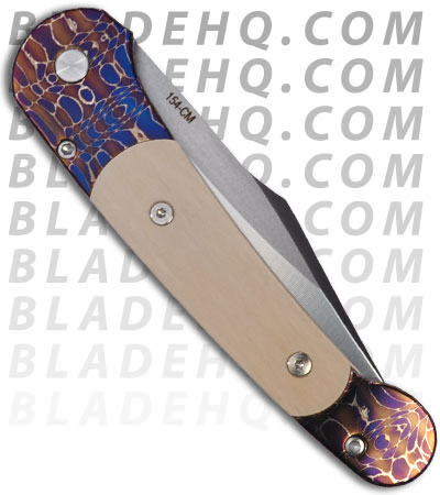 Pro-Tech Custom Monaco Damascus Handle w/ Mastadon Ivory (Satin)