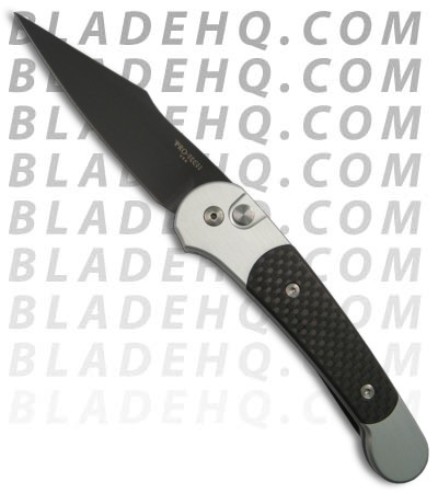 Pro-Tech Limited Silver Monaco Knife Carbon Fiber (Black PLN)