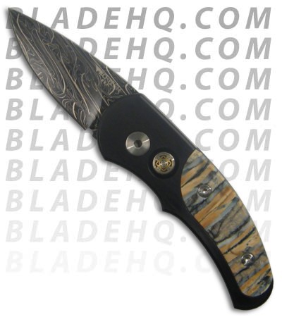 Custom Pro-Tech Runt J4 Mastodon Tooth Inserts (Damascus)