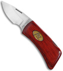 Katz Bobcat Cherrywood Money Clip Folding Knife (2.25" Satin Plain) MC-CW