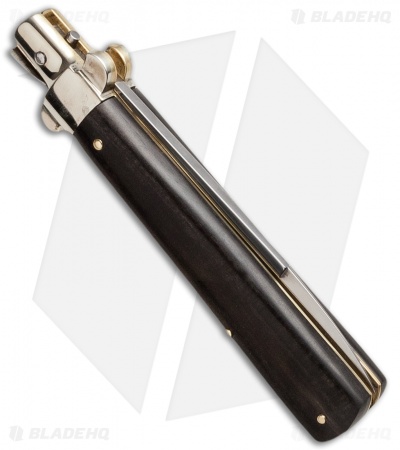 AGA Campolin 10" Frosolone Bayonet Stiletto Knife Ebony Brass (4.5" Polish)