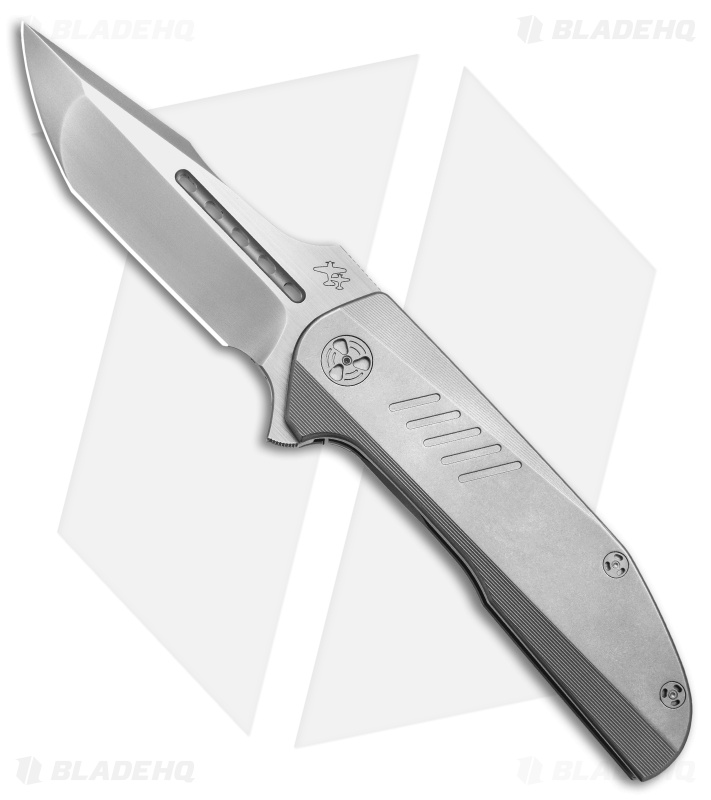 WingManEDC Dustin Turpin Jett Tanto Frame Lock Knife Titanium (3.4 Satin)