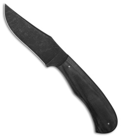 15:58 Knife Co. Revere Fixed Blade Knife Black Micarta (4" Black SW)  