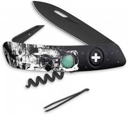 Swiza D01 Moonwalk Swiss Pocket Knife Black (3" Black) 