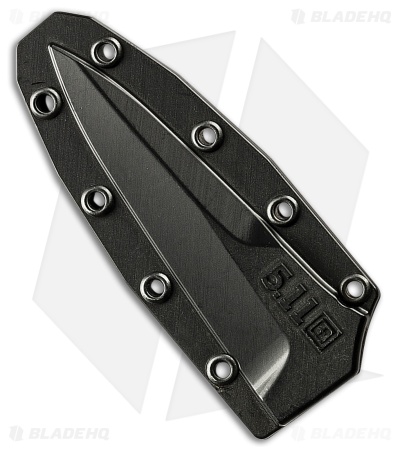 5.11 Tactical Heron Fixed Blade Knife Black Stainless Steel (2.65" Black)