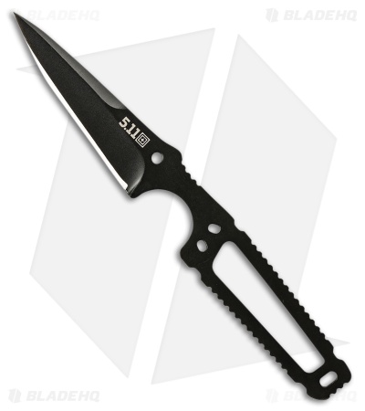 5.11 Tactical Heron Fixed Blade Knife Black Stainless Steel (2.65" Black)