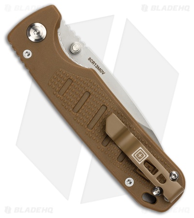5.11 Tactical Icarus DP Mini Liner Lock Knife Tan FRN (3" Satin)