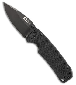 5.11 Tactical Ryker DP Mini Liner Lock Knife Black G-10 (3" Black D2)