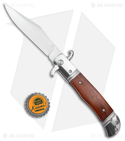 9" Bolster Release Automatic Knife Rosewood (4.12" Satin)