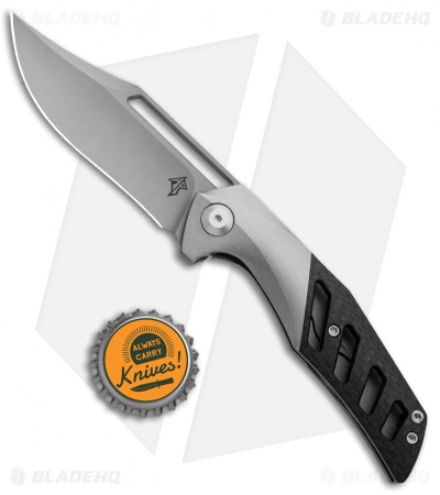 APurvis Blades Primordial Frame Lock Knife Ti/Carbon Fiber (3.25" Bead Blast)