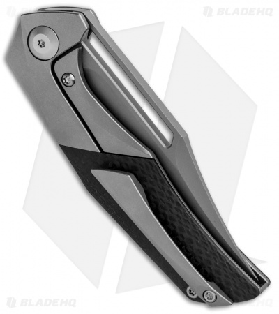 APurvis Blades Primordial Frame Lock Knife Ti/Carbon Fiber (3.25" Bead Blast)