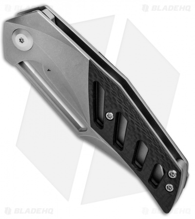 APurvis Blades Primordial Frame Lock Knife Ti/Carbon Fiber (3.25" Stonewash)