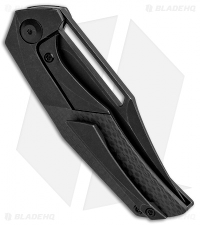 APurvis Blades Primordial Frame Lock Knife Ti/Carbon Fiber (3.25" Black SW)