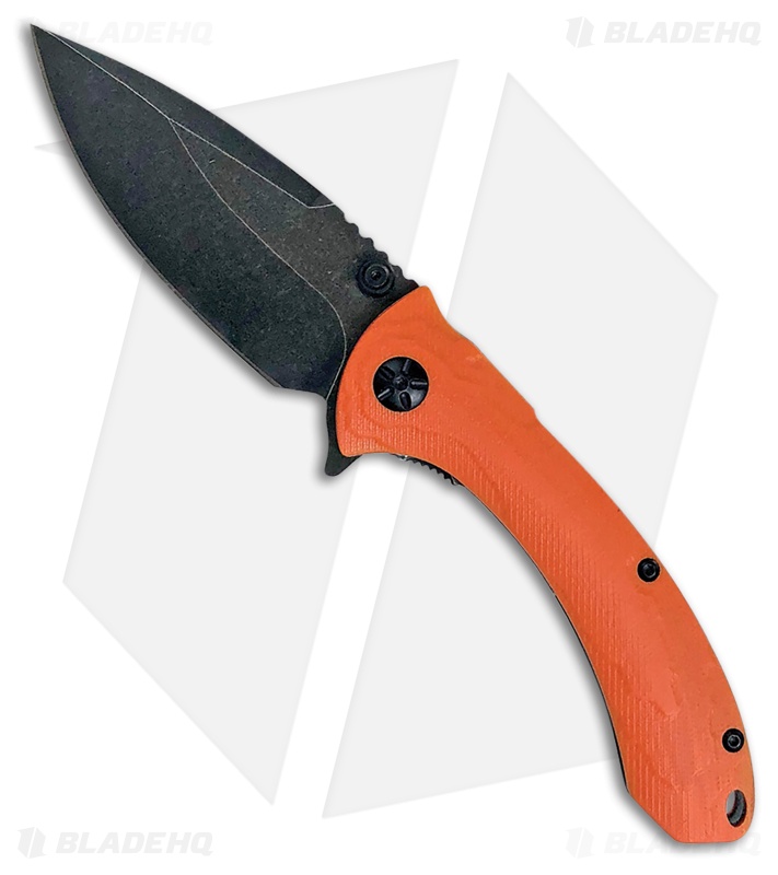ABKT Protector II Liner Lock Knife Orange G-10 (3.5" Black)