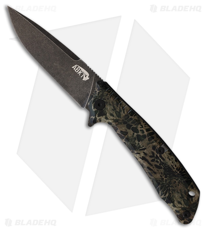 ABKT Scavenger Spring Assisted Liner Lock Knife PRYM1 MP Camo G-10 (3.5" Black)