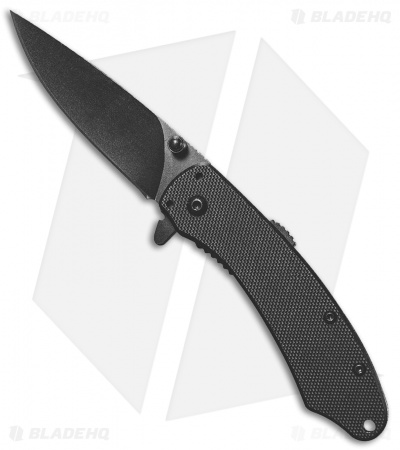 ABKT Tac Ember Spring Assisted Knife Black G-10 (2.75" Black)