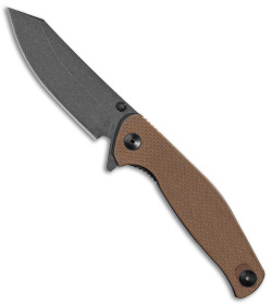 ABKT Catalyst Liner Lock Knife Coyote Tan G-10 (3.5" Black Stonewash)
