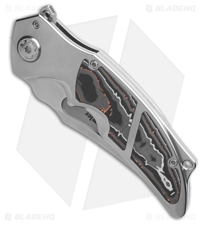 ADV Tactical Brawler Frame Lock Knife Copper Carbon Titanium (4" Satin)
