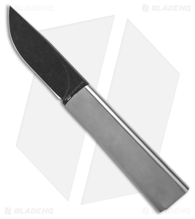 AGA Campolin Dragonfly Gravity Knife Silver Steel (2.9" Black SW) 