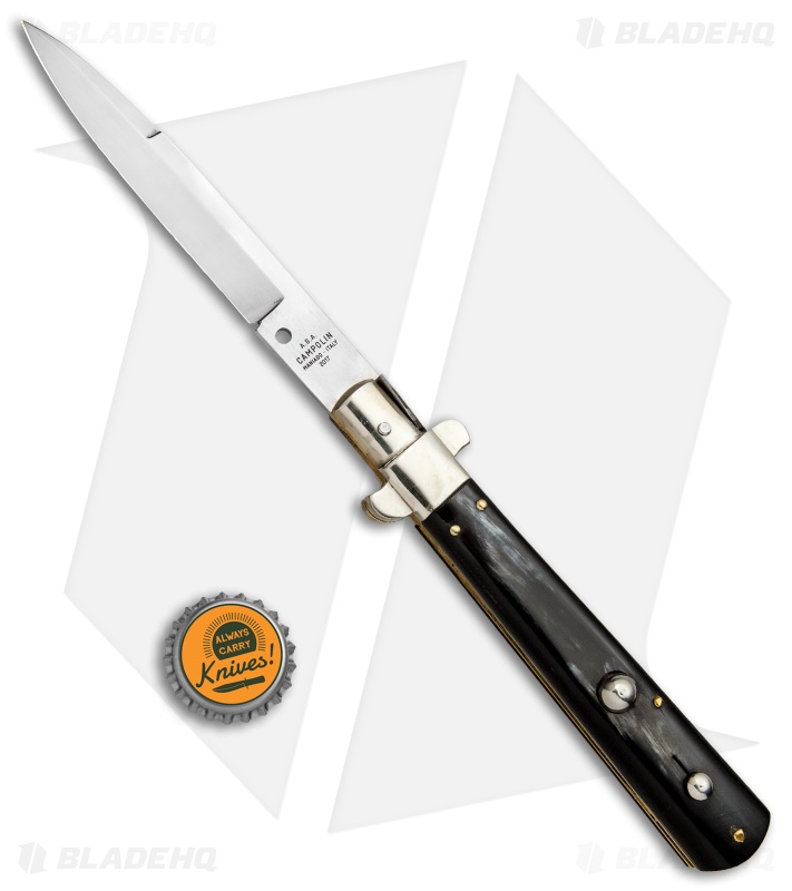 AGA Campolin 11" Frosolone Bayonet Stiletto Automatic Brazilian Horn (5" Satin)