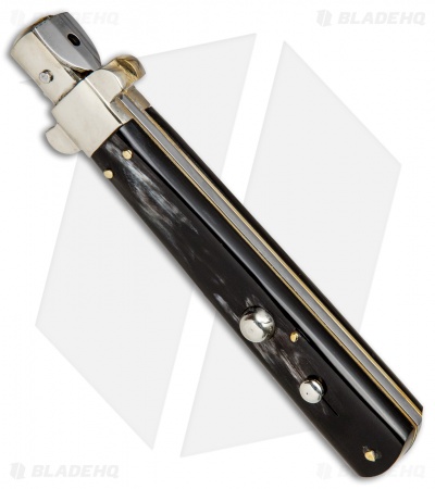 AGA Campolin 11" Frosolone Bayonet Stiletto Automatic Brazilian Horn (5" Satin)