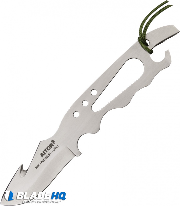 Aitor JKI Skeletal Skinner Fixed Blade Silver Stainless (2.50" Satin) AI16022