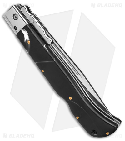 Italian Style 11" Roma Automatic Swinguard Drop Point Marbled (4.6" Polished)