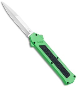 AKC F-16 D/A Bayonet OTF Automatic Knife Green (3.3" Satin)