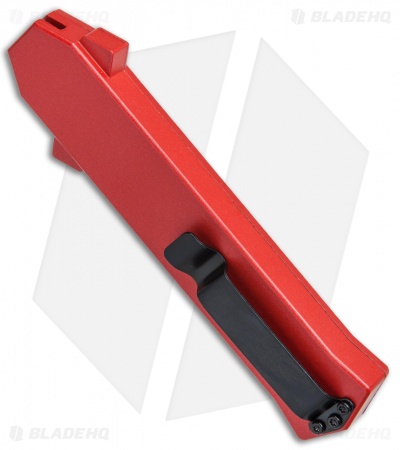 AKC F-16 D/A Bayonet OTF Automatic Knife Red (3.3" Satin)